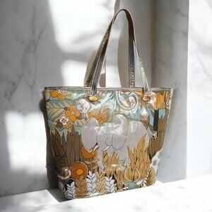 DELILL CREATIONS VINTAGE 60'S Bucket Purse Jungle Theme